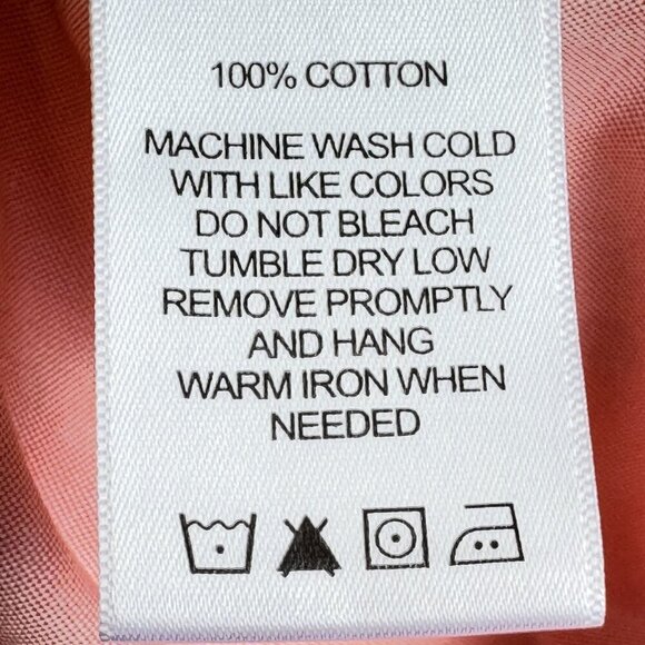 Foxcroft Pandora Heritage Tunic Button Down Non Iron Peach Sorbet Color Size 10 - Picture 9 of 10